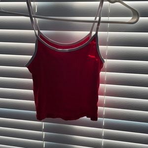 basic red and white tank!!